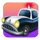 detective donut christmas police car symbol icon