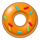 detective donut christmas sprinkle donut symbol icon