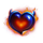 devil fire heart 1 symbol icon