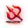 devil fire staff symbol icon