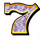 diamond 777 multiplier retro roller 1 symbol icon