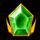 diamond cascade green gem symbol icon