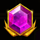 diamond cascade pink gem symbol icon