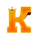 diamond charge extra k symbol icon