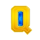 diamond charge extra q symbol icon