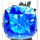 diamond charge hold and win blue symbol icon