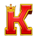 diamond charge megaways k symbol icon