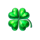 diamond explosion 777 clover symbol icon
