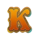 diamond mine extra gold k symbol icon