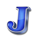 diamond supernova 5 letter j symbol icon
