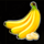 diamonds fortune banana symbol icon
