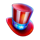 diamonds of liberty hat symbol icon