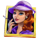 diamonds stick em up lady symbol icon