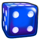 dice gold 243 4 symbol icon