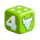 dice jungle four symbol icon