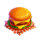 diner 66 hold n link burger symbol icon