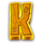 dinero n oro superbonus k symbol icon