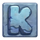 dino drop k symbol icon