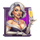dirty dates champagne lady symbol icon