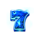 disco night m 7 blue symbol icon