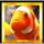divers paradise gold clownfish symbol icon