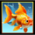 divers paradise goldfish symbol icon