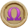 divine bolt omega symbol icon