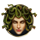 divine fortune black medusa symbol icon
