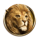 divine fortune powerpoints lion symbol icon