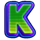 dj neko letter k symbol icon