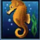 dolphins pearl seahorse symbol icon