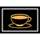 dopamine rush glowing coffee symbol icon