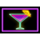 dopamine rush neon cocktail symbol icon
