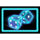 dopamine rush neon dice symbol icon