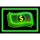 dopamine rush neon money symbol icon