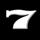 double jackpot 7white symbol icon