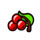 double top dollar cherry symbol icon
