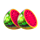 double triple wild claw watermelon symbol icon
