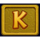 dragon boost x letter k symbol icon