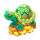 dragon coins turtle symbol icon