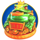 dragon hot hold and spin frog symbol icon