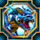 dragon spin blue dragon symbol icon