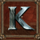 dragons gold k symbol icon