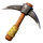 dusty nugget pick axe symbol icon