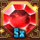 dwarfs fortune red gem symbol icon