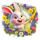 easter eggs jackpot bunny symbol icon