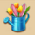 easter frog watering can symbol icon