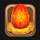 easter luck orange egg symbol icon