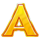 easter treasure hunt letter a symbol icon