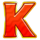 easter treasure hunt letter k symbol icon